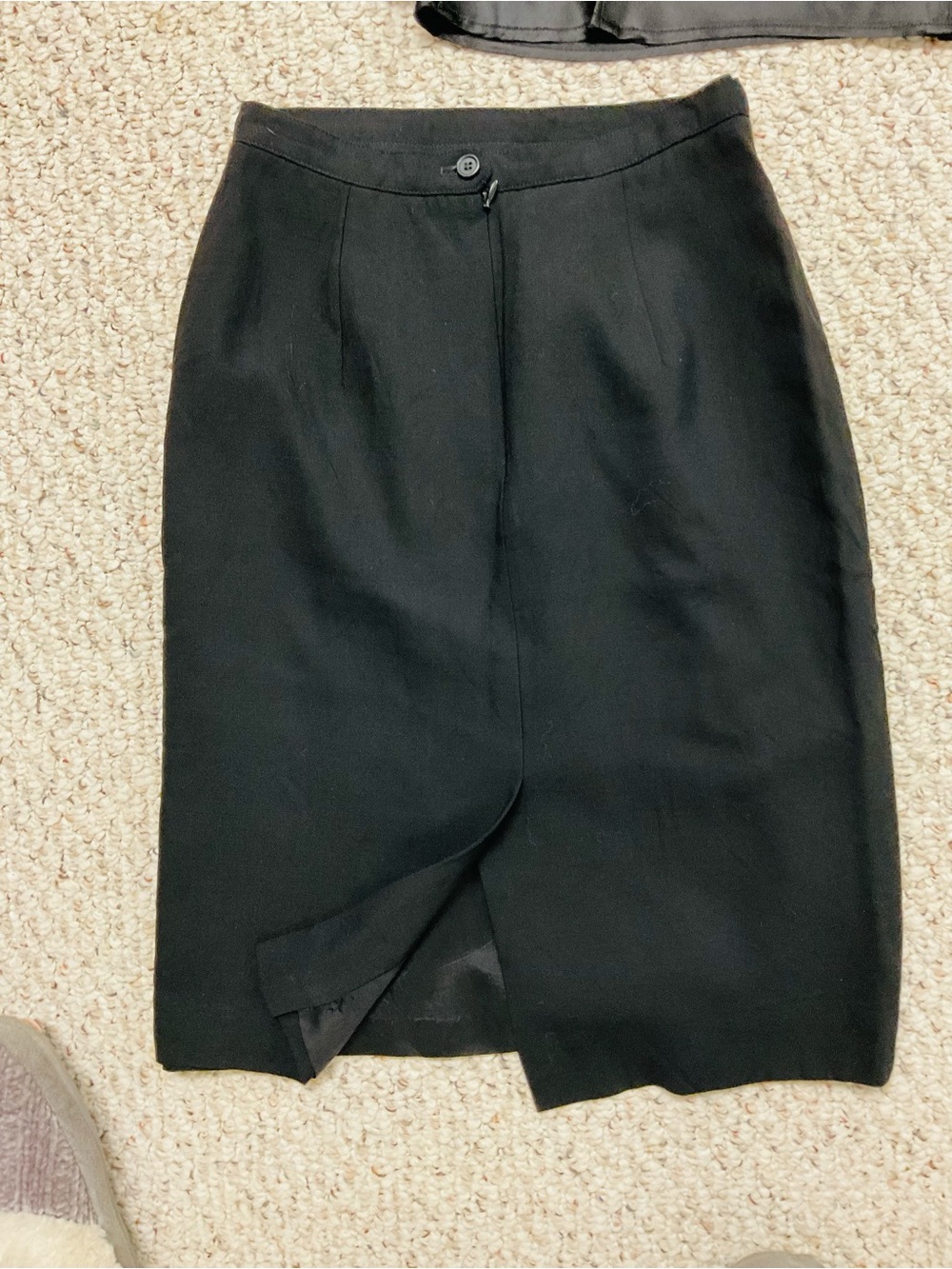 Black Pencil Skirt — Streamlined Professional Style with  Sequined Lined Top